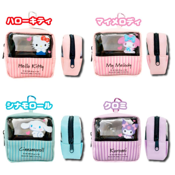 San-X Hatayama Shoji Clear Window Mini Pouch Cinnamoroll 10x10x5cm- Japan Figure Store - #1 Bring To You The Best Japanese Goods