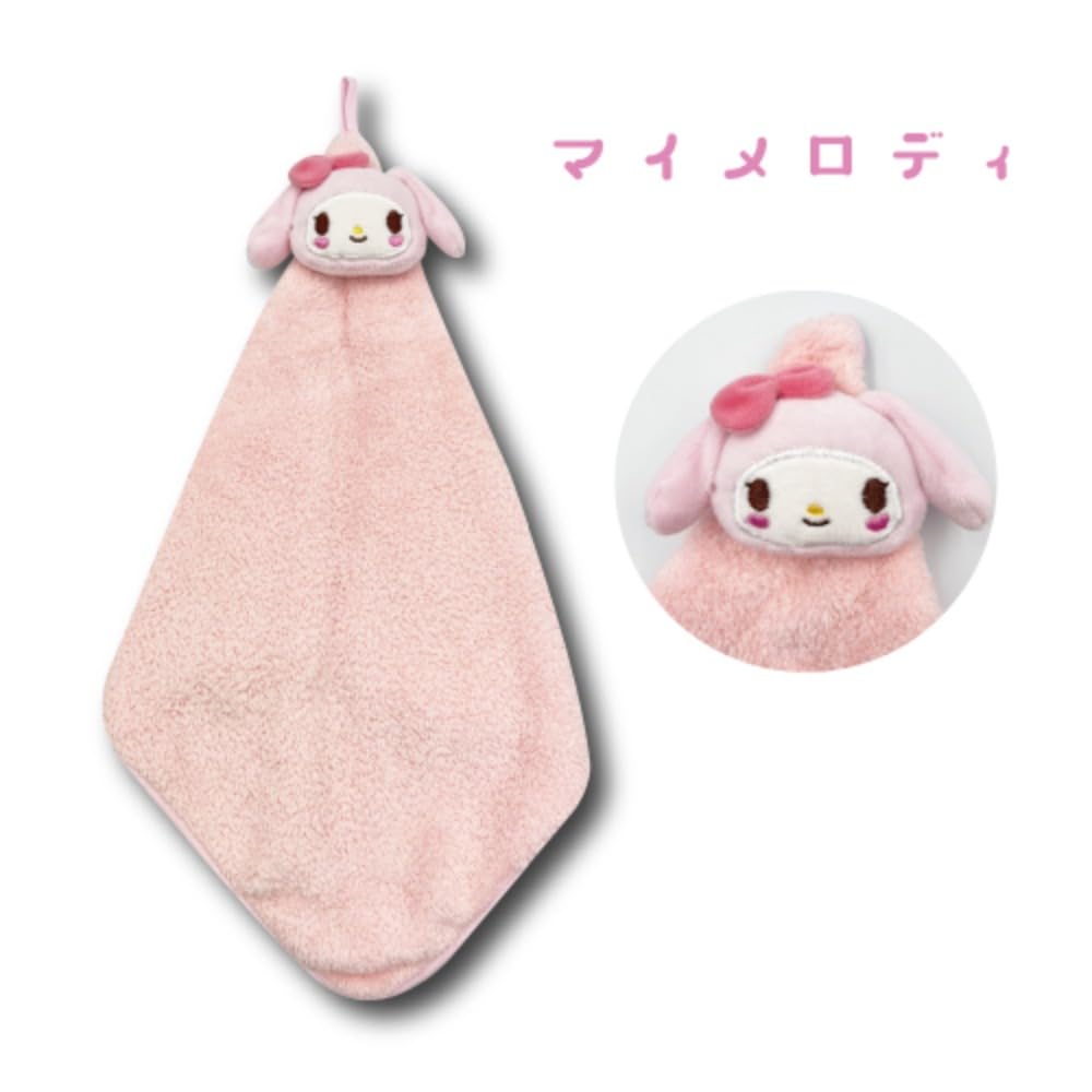 San-X Hatayama Shoji Lovely Ribbon My Melody Mascot Loop Towel 30x30cm- Japan Figure Store - #1 Bring To You The Best Japanese Goods
