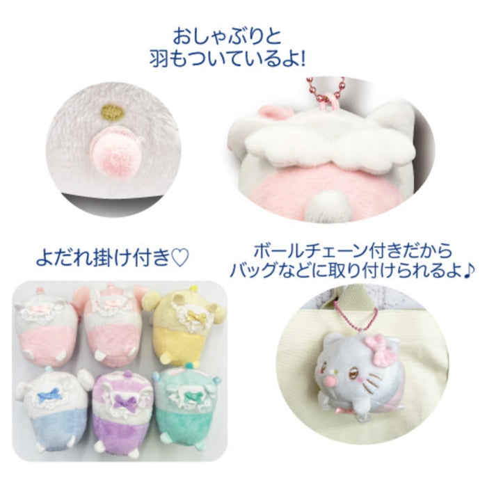 San-X Hangyodon Lying Down Mascot Angel Baby 8cm 63202049- Japan Figure Store - #1 Bring To You The Best Japanese Goods