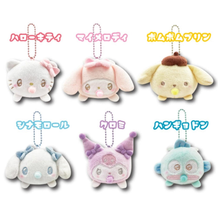 San-X Hangyodon Lying Down Mascot Angel Baby 8cm 63202049- Japan Figure Store - #1 Bring To You The Best Japanese Goods