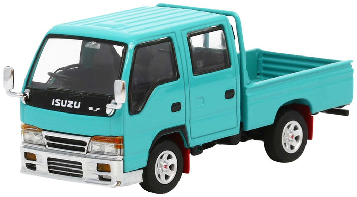 Model 1 Isuzu Elf Double Cab Diecast Car 1/64 Tiffany Blue Japan Official- Japan Figure Store - #1 Bring To You The Best Japanese Goods
