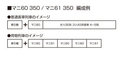 KATO Ho Gauge Mani 60 350 Model Railroad Passenger Car 1-509