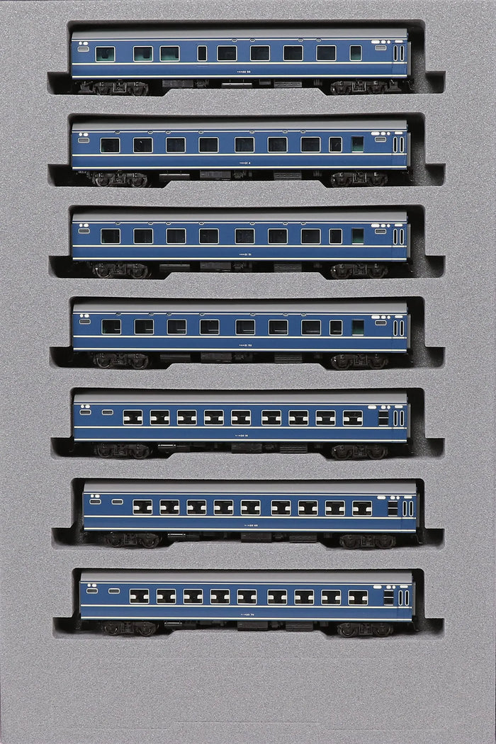 KATO 10-1726 Series 20 Sleeper Limited Express 'Asakaze' Initial Configuration 7 Cars Add-On Set N Scale- Japan Figure Store - #1 Bring To You The Best Japanese Goods