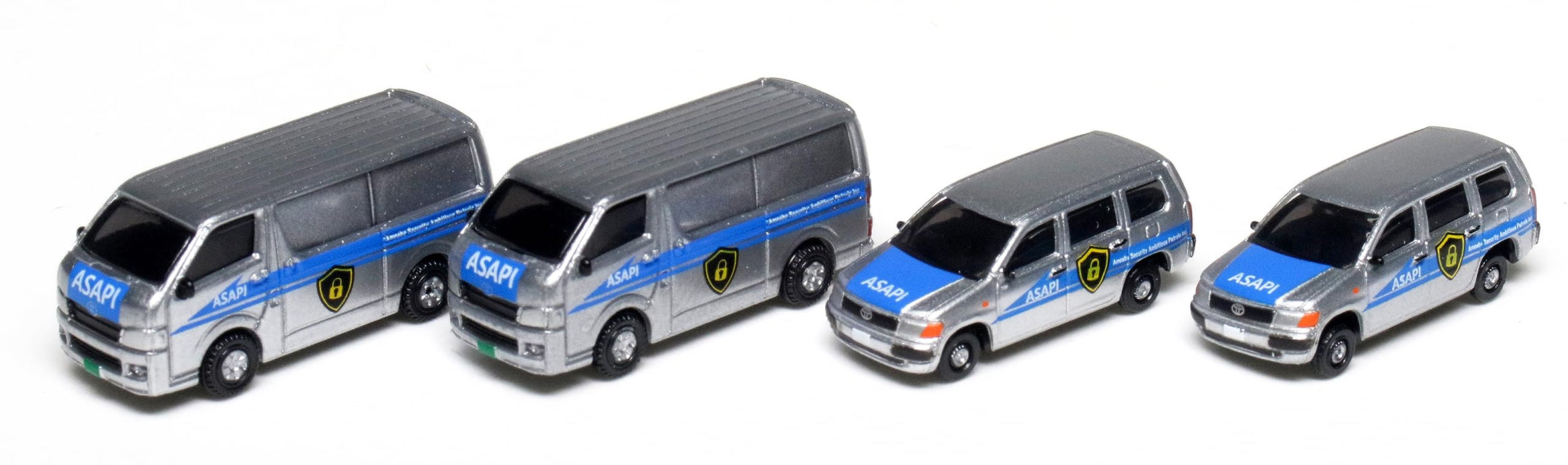 Kato N Gauge Toyota Hiace Probox Security Company 4 Units 23-653C Model Supplies- Japan Figure Store - #1 Bring To You The Best Japanese Goods