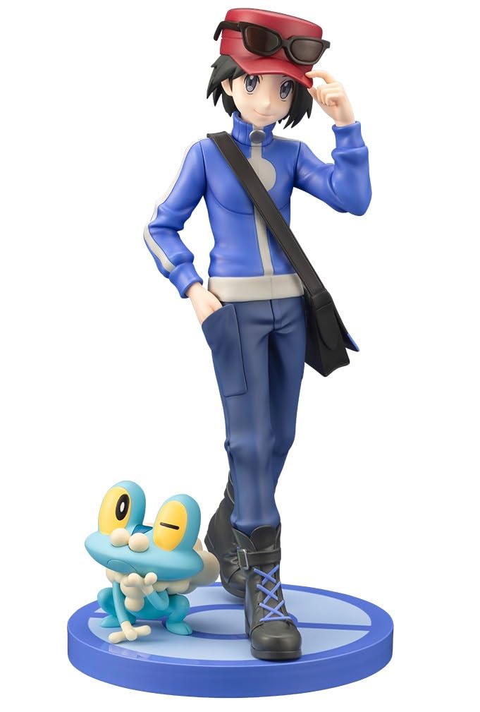 Kotobukiya Pokemon Series Artfx J Calum with Froakie 1/8 Scale PVC Figure