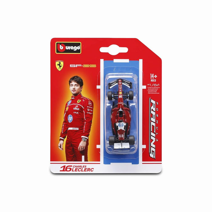 Modèle réduit Kyosho Burago 1/64 Ferrari SF-25 2025 N°16 C Leclerc 18-56801L