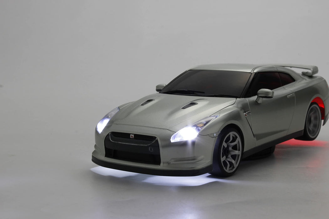 Modèle réduit radiocommandé Kyosho Egg Nissan GT-R R35 argenté à l'échelle 1/28, référence 66608