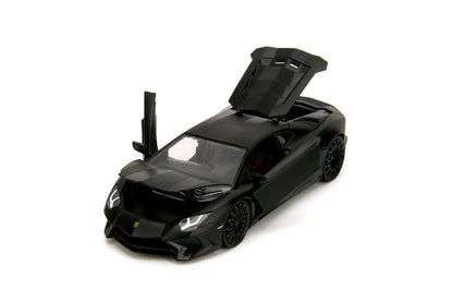 Modèle réduit Kyosho Lamborghini Aventador SV noir à l'échelle 1/24 - Série Fast &amp; Furious