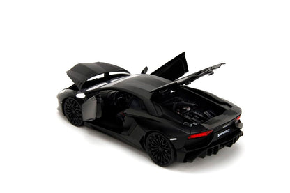 Modèle réduit Kyosho Lamborghini Aventador SV noir à l'échelle 1/24 - Série Fast &amp; Furious