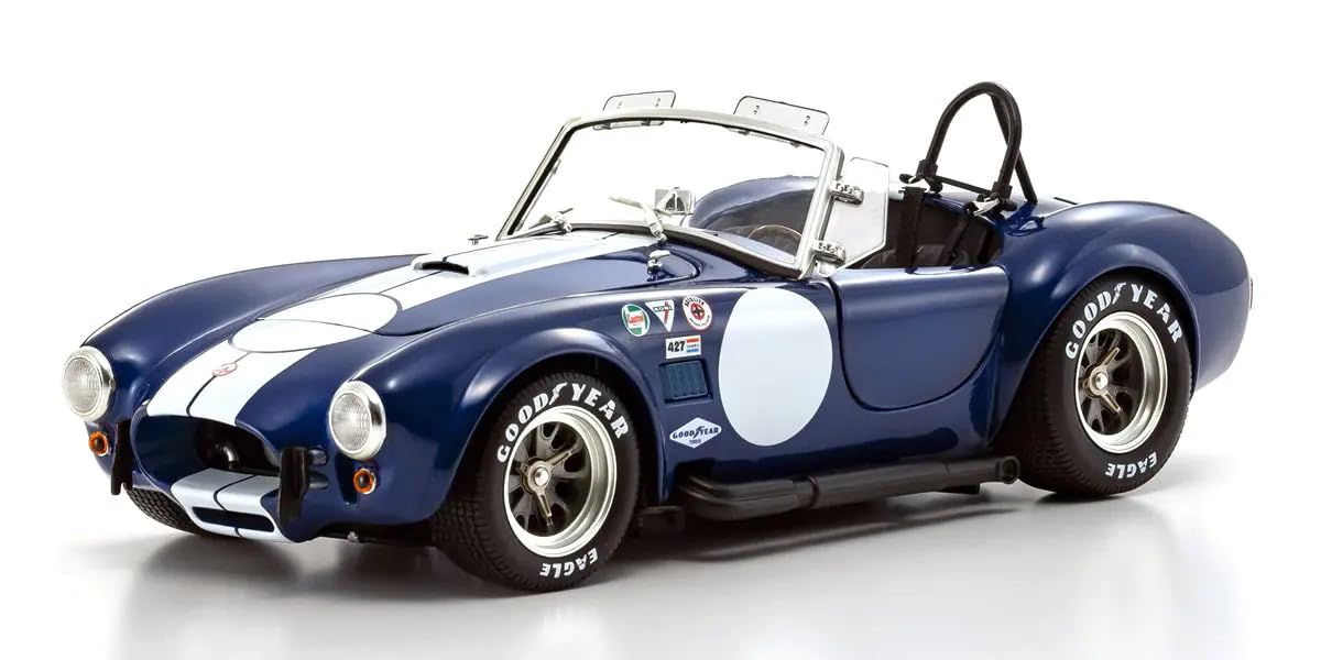 Kyosho 1/18 Scale Shelby Cobra 427SC Blue White Stripes Finished Model