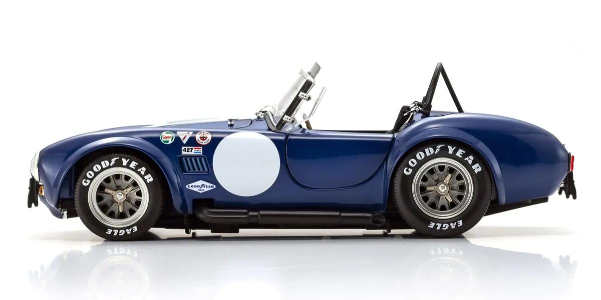 Kyosho 1/18 Scale Shelby Cobra 427SC Blue White Stripes Finished Model