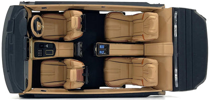 Kyosho 1/43 Scale Toyota Century Gray Model with Mid-Brown Interior Ks03926G