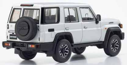 Kyosho 1/43 Toyota Land Cruiser 70 Super White II Model Ks03928W