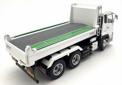 Modèle de camion-benne Kyosho 1/43 Ud Trucks Quon Kyokuto blanc Ks03940W