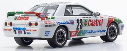 Voiture miniature Kyosho 1/64ème échelle Castrol Skyline GT-R R32 1990 avec éclairage LED
