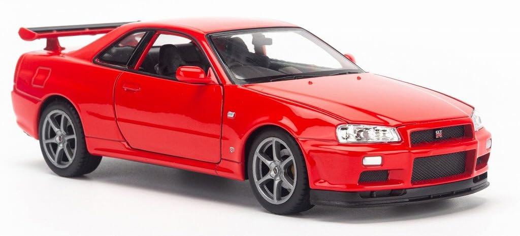 Kyosho Welly 1/24 Nissan Skyline GT-R R34 Red Diecast Model We24108R