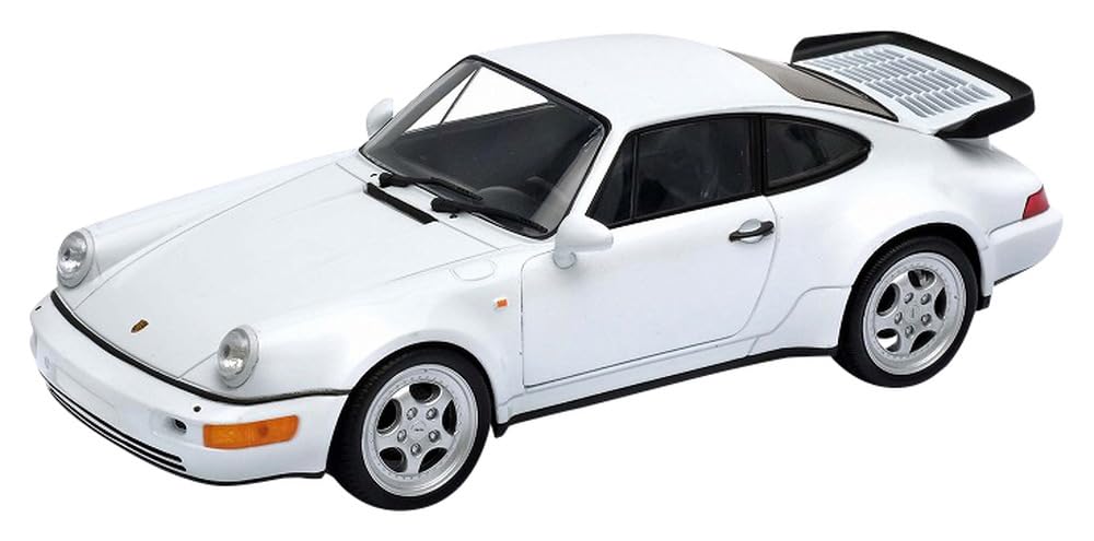 Modèle réduit Kyosho Welly Porsche 911 Turbo 964 blanc à l'échelle 1/24, référence We24023W1