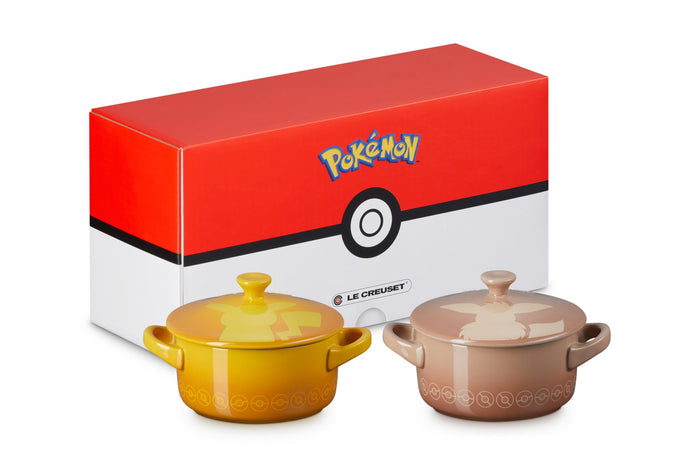 Le Creuset Pokemon Mini Cocotte Set 2pc Pikachu and Eevee Official Japan- Japan Figure Store - #1 Bring To You The Best Japanese Goods