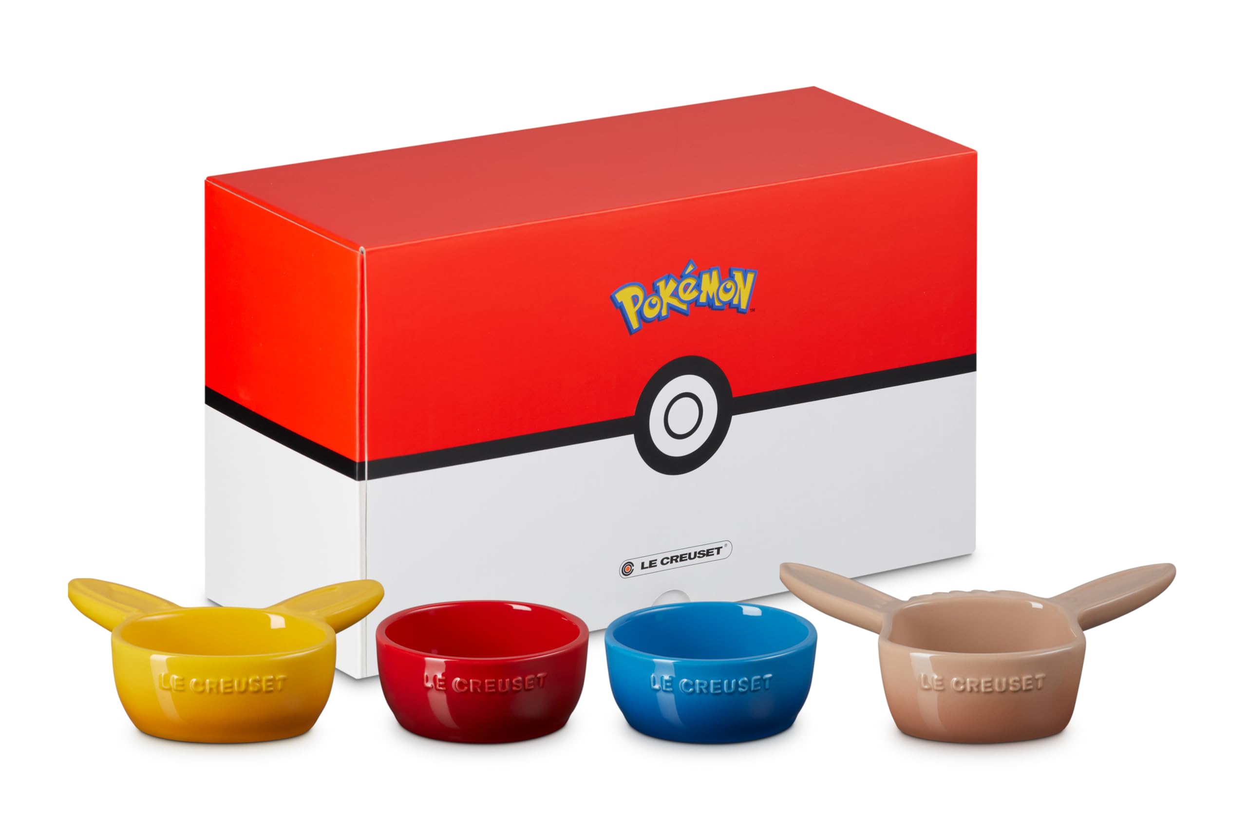 Le Creuset Pokemon Mini Dish Set of 4 Official Japanese Edition- Japan Figure Store - #1 Bring To You The Best Japanese Goods
