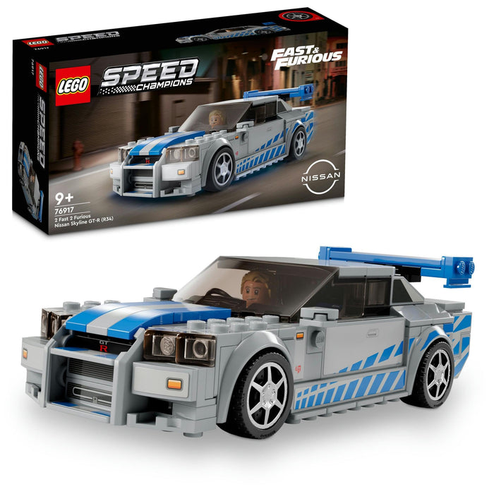 Lego Speed Champions Nissan Skyline GT-R R34 Toy Car for Ages 9-11 76917- Japan Figure Store - #1 Bring To You The Best Japanese Goods