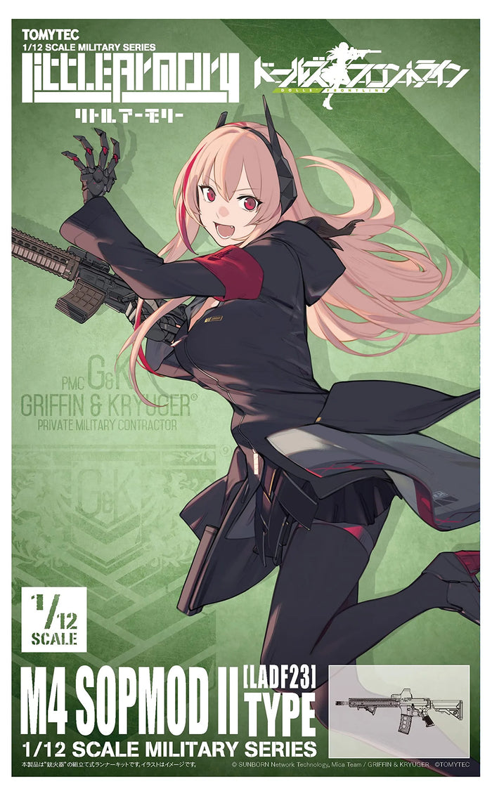 TOMYTEC Military Series 1/12 Little Armory Ladf23 Anime :Girls' Frontline M4 Sopmod Ii Type Plastic Model- Japan Figure Store - #1 Bring To You The Best Japanese Goods