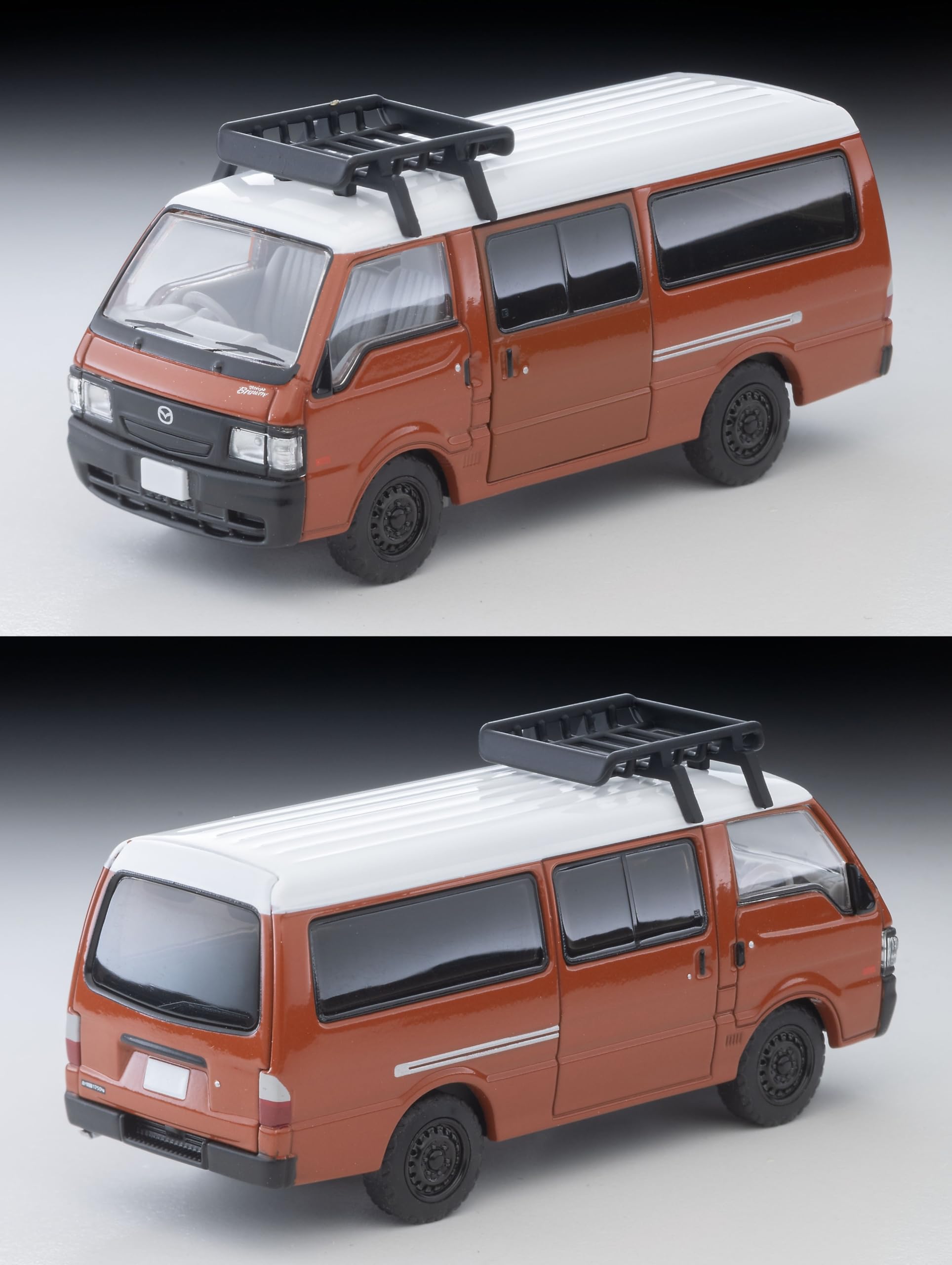 Tomytec Lv-N310D Mazda Bongo Brawny Van Brown Roof Carrier with Figure