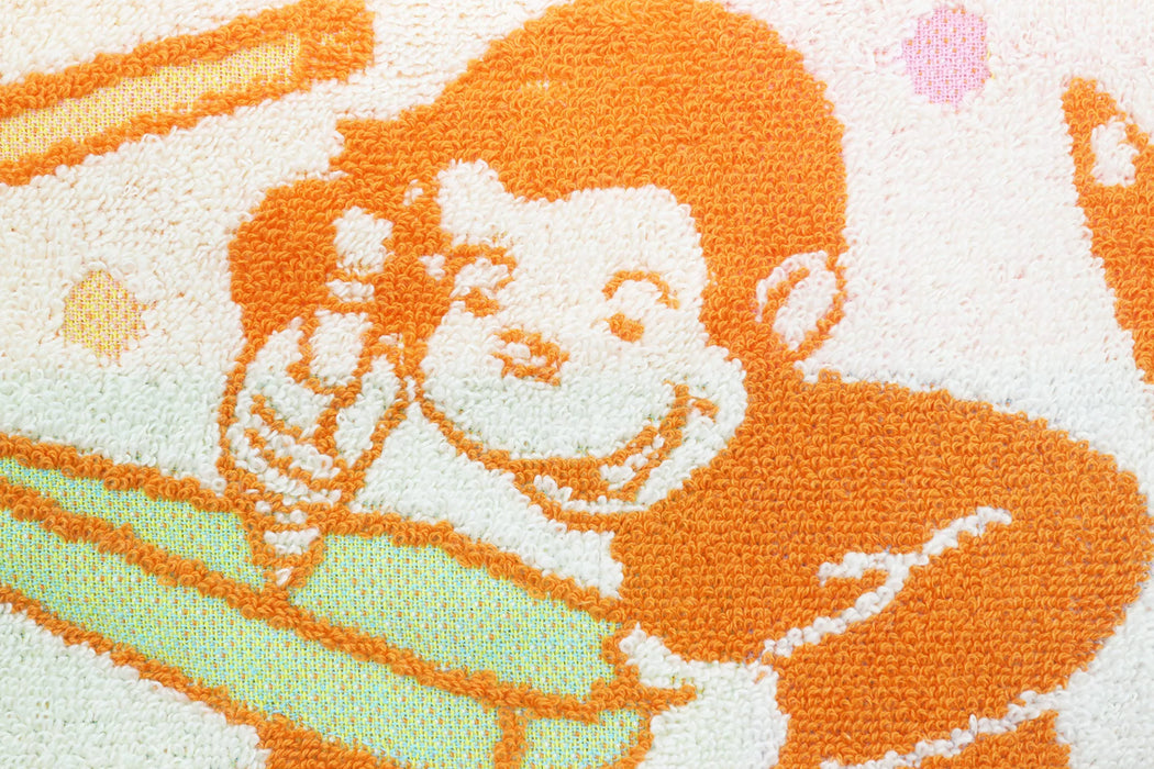 MARUSHIN Curious George Mini Towel Happy Active- Japan Figure Store - #1 Bring To You The Best Japanese Goods
