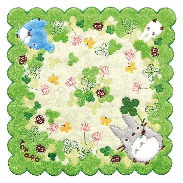 MARUSHIN Studio Ghibli Hand Towel My Neighbor Totoro 'Four Leaf Clover'- Japan Figure Store - #1 Bring To You The Best Japanese Goods