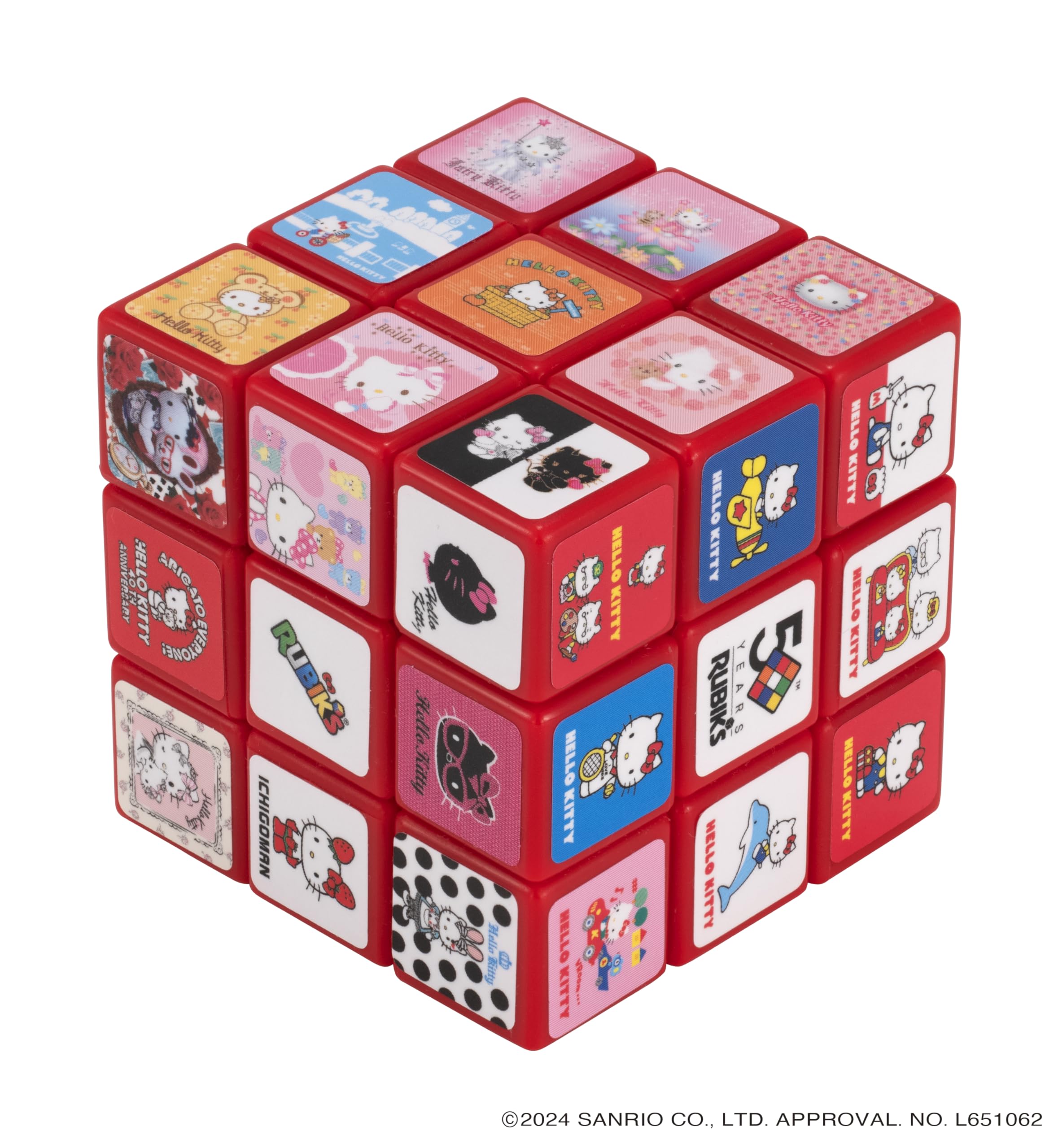 Megahouse Hello Kitty 50th Anniversary Rubiks Cube Japan Official Edition- Japan Figure Store - #1 Bring To You The Best Japanese Goods