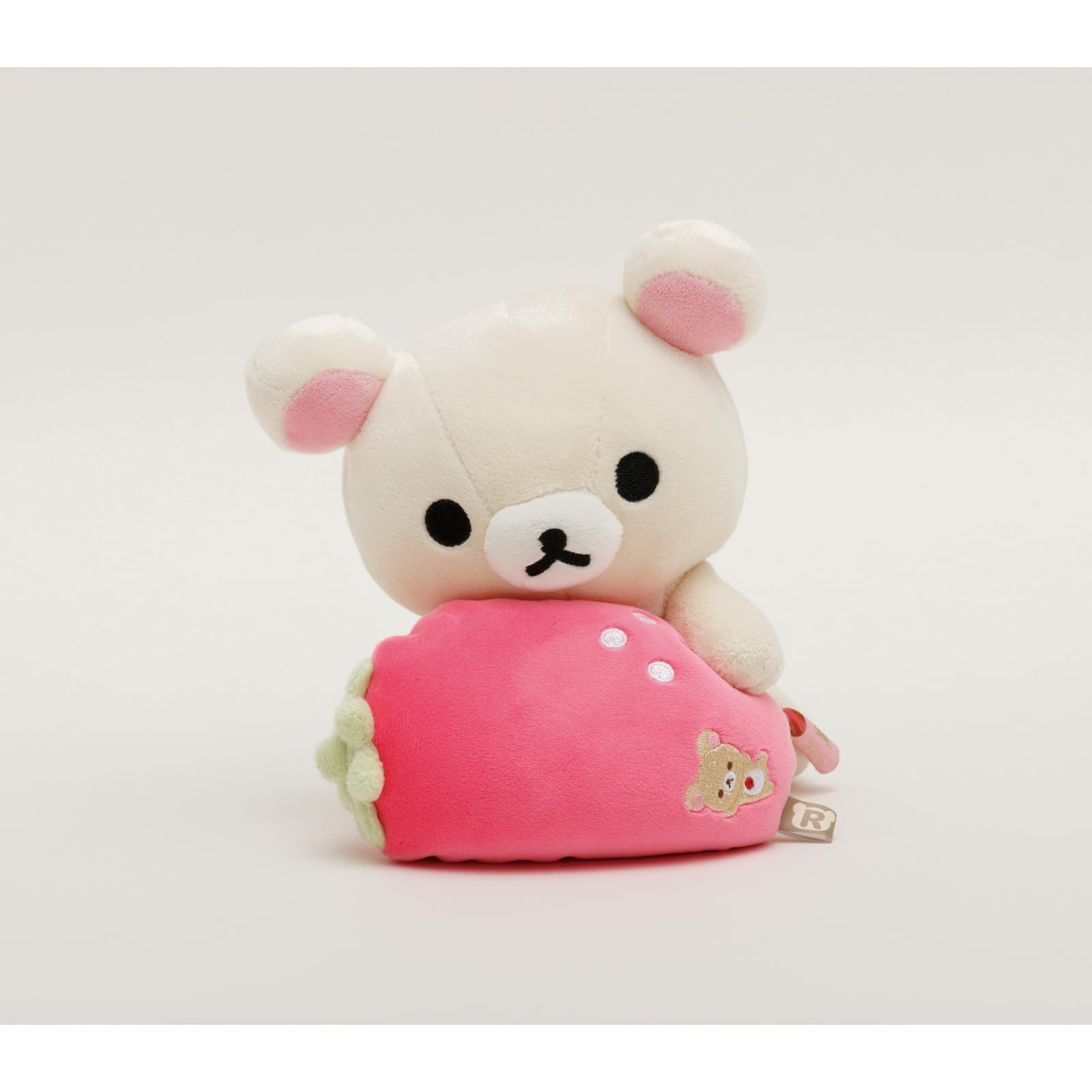 San-X Rilakkuma Strawberry Bead Cushion Mo33901 - Soft and Comfy Pillow- Japan Figure Store - #1 Bring To You The Best Japanese Goods