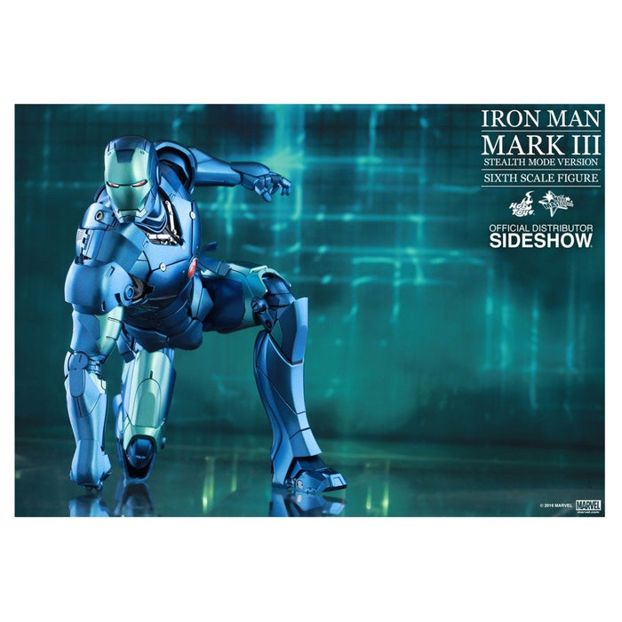Hot Toys Iron Man 1/6 Mark 3 Blue Stealth Movie Masterpiece Diecast Exclusive- Japan Figure Store - #1 Bring To You The Best Japanese Goods