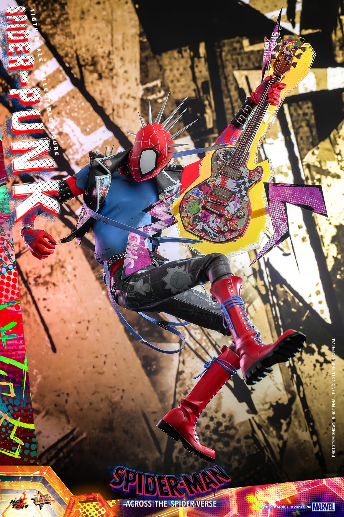 Hot Toys 1/6 Scale Spider-Man Spider-Punk Figure Across The Spider-Verse