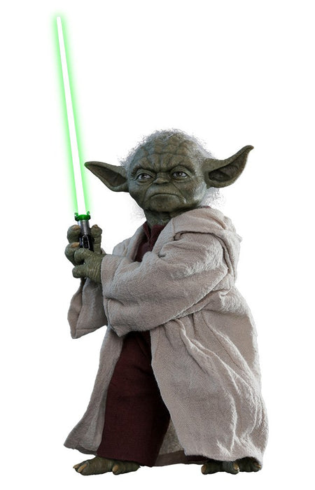 Hot Toys Movie Masterpiece Star Wars Attack of the Clones Yoda 1/6 Figure- Japan Figure Store - #1 Bring To You The Best Japanese Goods