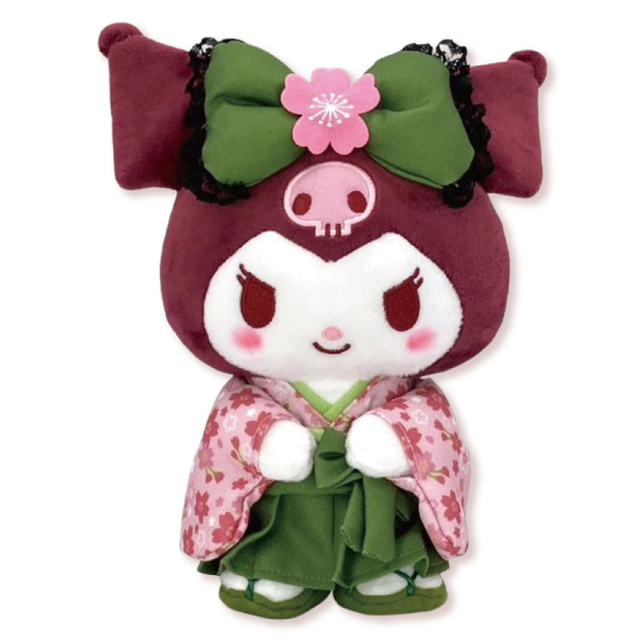 Nakajima Corporation Small Kuromi Matcha Kimono Plush Toy Sanrio 24cm
