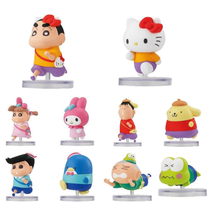 Hundreds Narabundesu Crayon Shin Chan Sanrio Figures Complete Set Capsule Toy- Japan Figure Store - #1 Bring To You The Best Japanese Goods