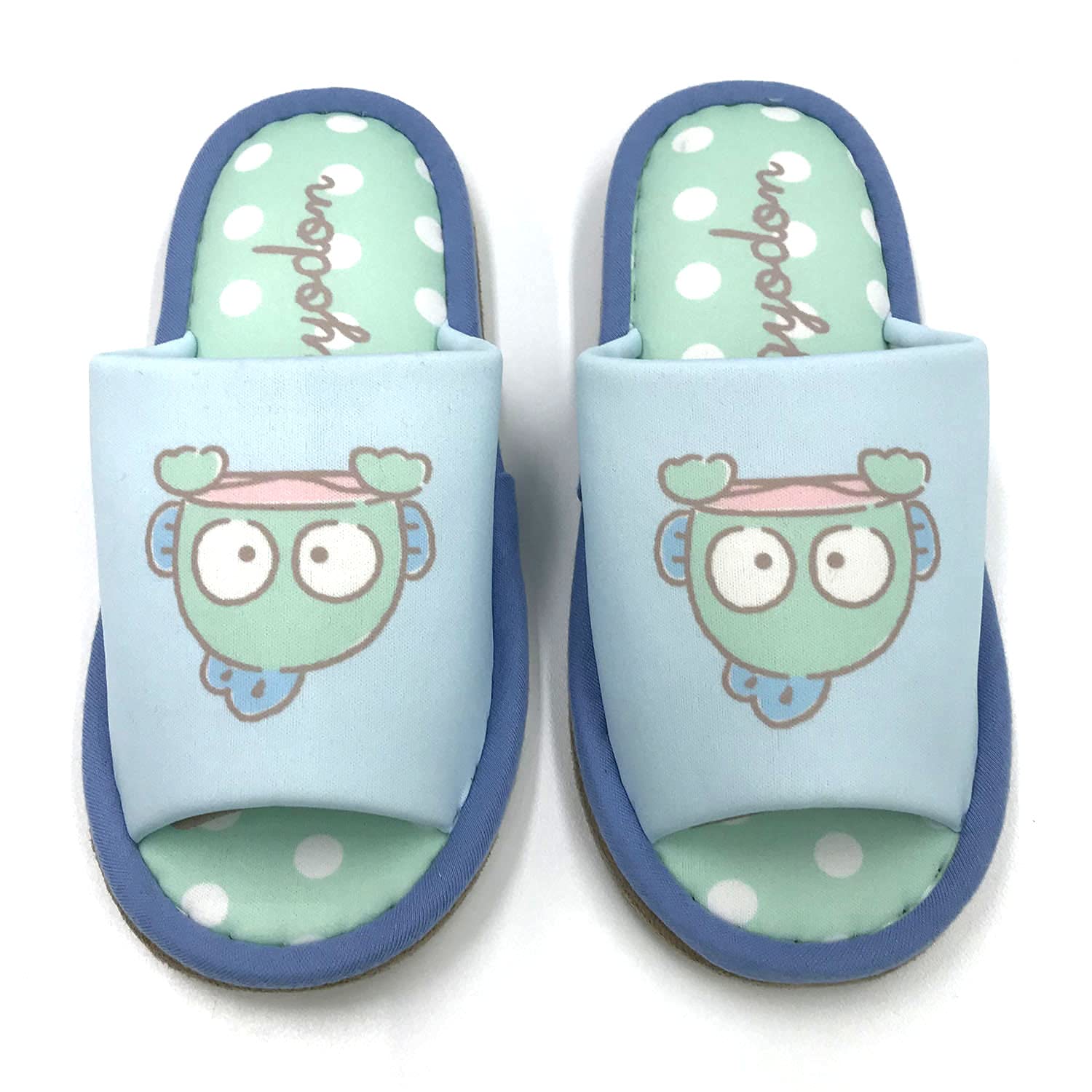 Nippon Slippers Sanrio Hangyodon Blue Soft Slippers 22-24 Cm- Japan Figure Store - #1 Bring To You The Best Japanese Goods