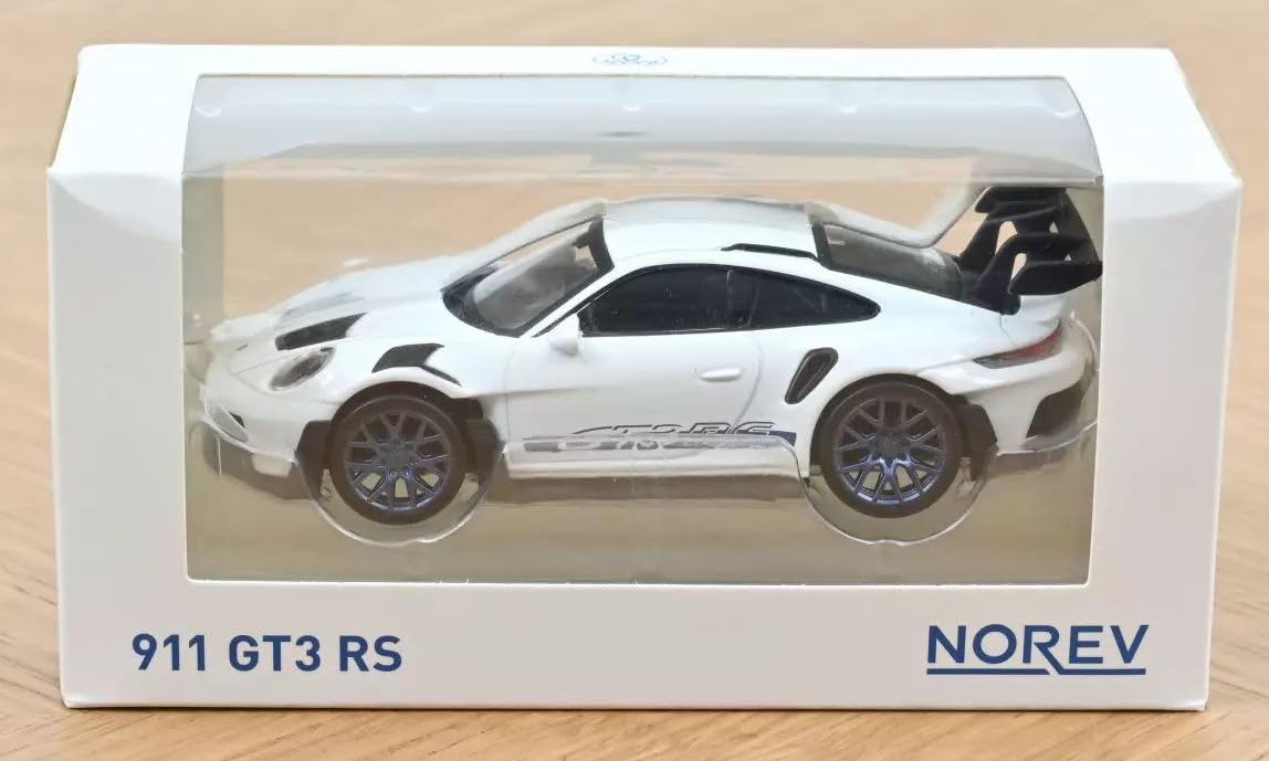 Norev B-M-W 1/43 Porsche 911 GT3 RS 2022 White Blue Diecast Model- Japan Figure Store - #1 Bring To You The Best Japanese Goods