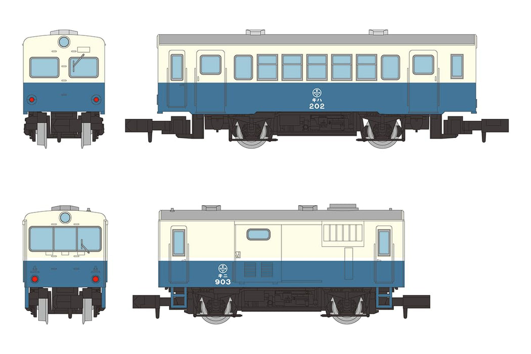Tomytec Nostalgic Railway Diesel Car Set Kiha 202 Kini 903 New Paint 2-Car Set- Japan Figure Store - #1 Bring To You The Best Japanese Goods