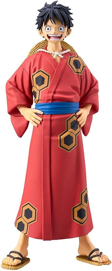 Bandai Spirits One Piece Luffy DXF Figure Grandline Series Wano Yukata Version- Japan Figure Store - #1 Bring To You The Best Japanese Goods