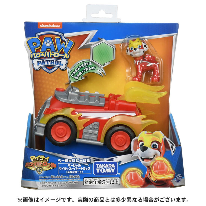 Takara Tomy Paw Patrol Marshall Mighty Fire Truck Basic Vehicle Standard- Japan Figure Store - #1 Bring To You The Best Japanese Goods