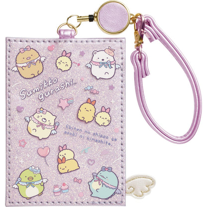 San-X Pb70701 Sumikko Gurashi Angel Ebiten Idol Pass Case with Reel- Japan Figure Store - #1 Bring To You The Best Japanese Goods