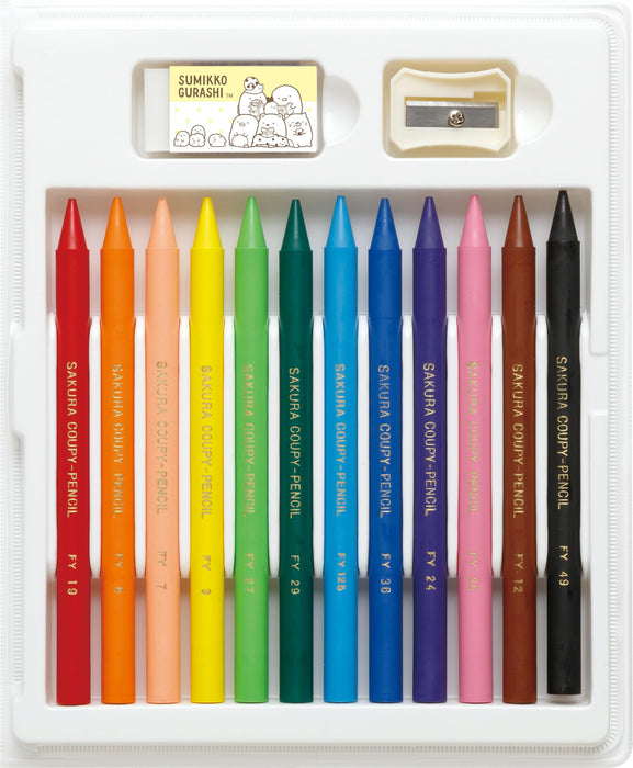 San-X Ph15602 Sumikko Gurashi Coupy Set - Vibrant Coloring Crayons- Japan Figure Store - #1 Bring To You The Best Japanese Goods