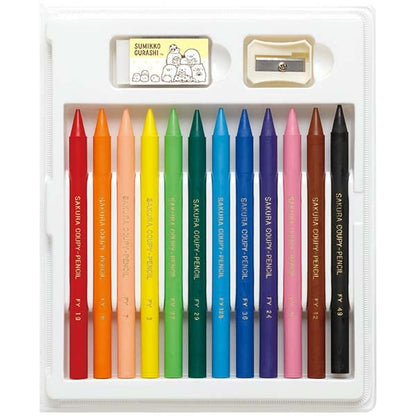 San-X Ph15602 Sumikko Gurashi Coupy Set - Vibrant Coloring Crayons- Japan Figure Store - #1 Bring To You The Best Japanese Goods