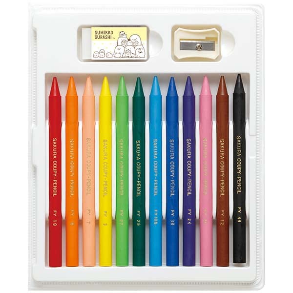 San-X Ph15602 Sumikko Gurashi Coupy Set - Vibrant Coloring Crayons- Japan Figure Store - #1 Bring To You The Best Japanese Goods