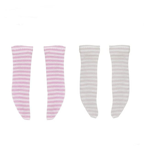 Azone Picco Neemo 1/12 Striped Socks B Set Pink White Beige White Doll Accessory- Japan Figure Store - #1 Bring To You The Best Japanese Goods