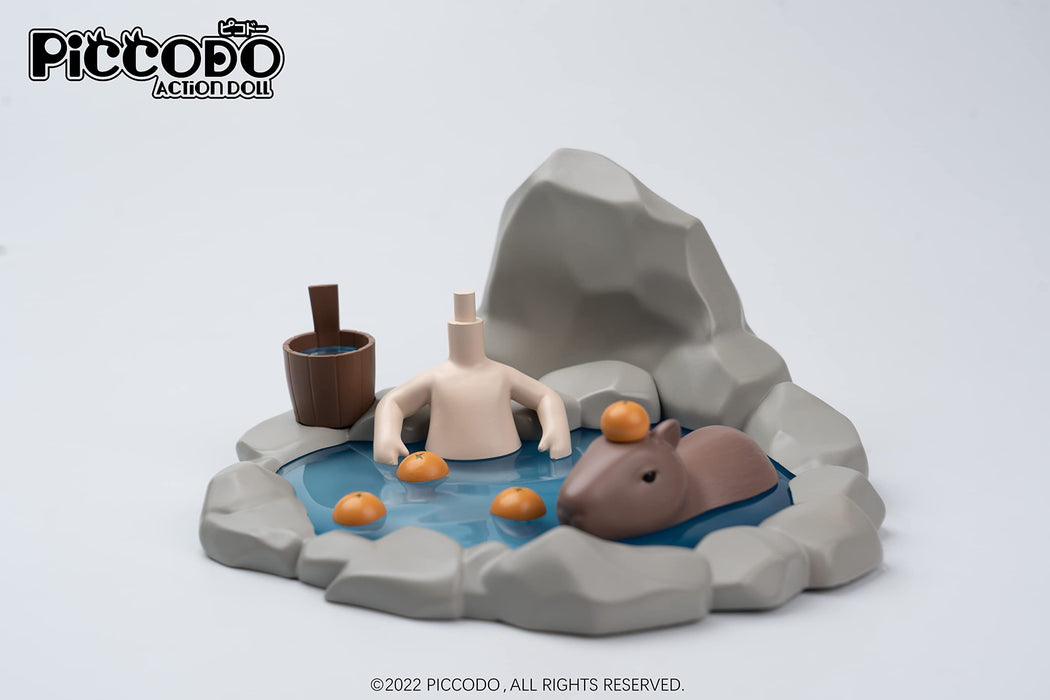 Genesis Piccodo Onsen Doll White Action Diorama Head Stand- Japan Figure Store - #1 Bring To You The Best Japanese Goods