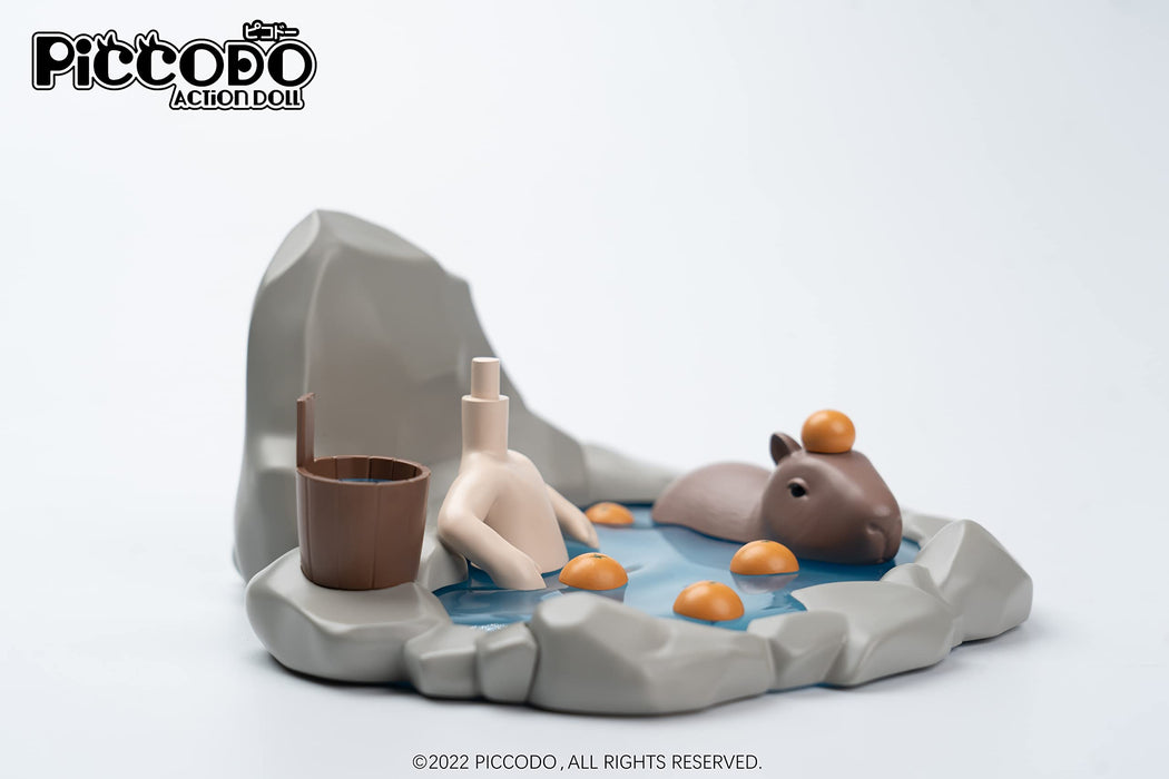 Genesis Piccodo Onsen Doll White Action Diorama Head Stand- Japan Figure Store - #1 Bring To You The Best Japanese Goods