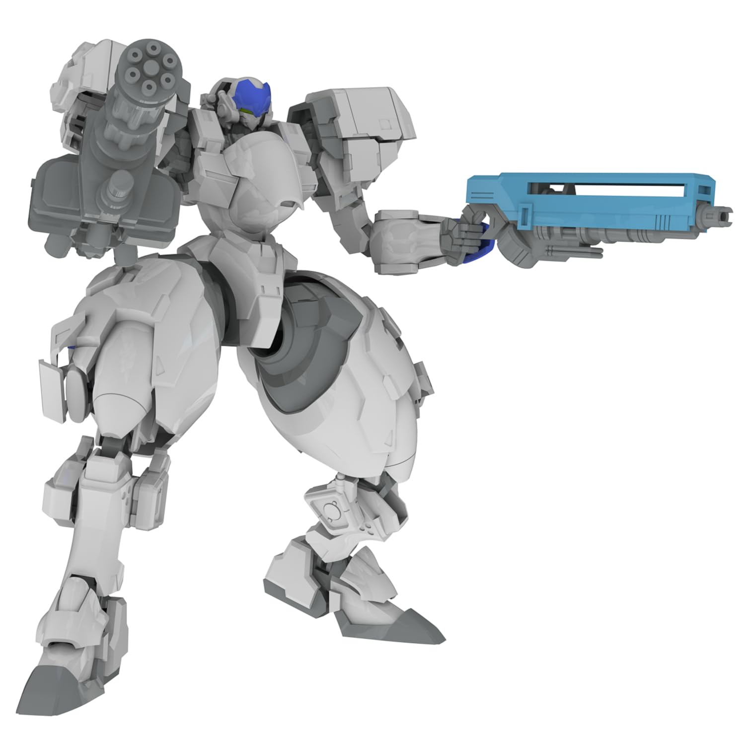 Plum Powerdolls2 X-4C Modèle de kit d'infanterie blindée de 5 pouces à l'échelle 1/48 pré-coloré