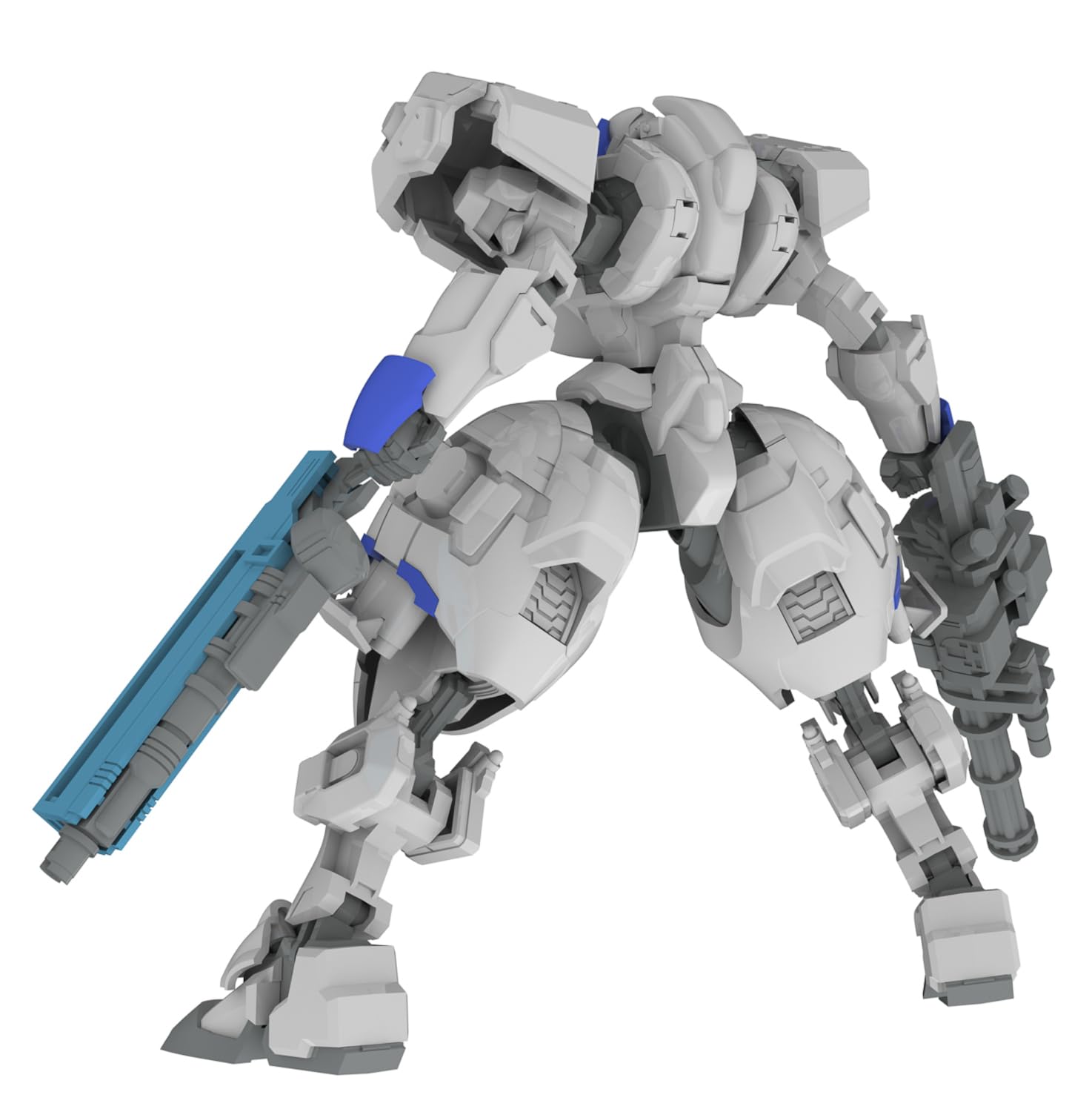 Plum Powerdolls2 X-4C Modèle de kit d'infanterie blindée de 5 pouces à l'échelle 1/48 pré-coloré