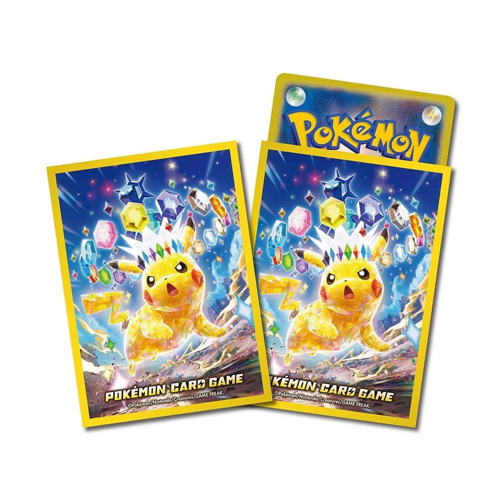 Pokemon Center Gloss Card Sleeves Pikachu Stellar Tera Type Premium- Japan Figure Store - #1 Bring To You The Best Japanese Goods
